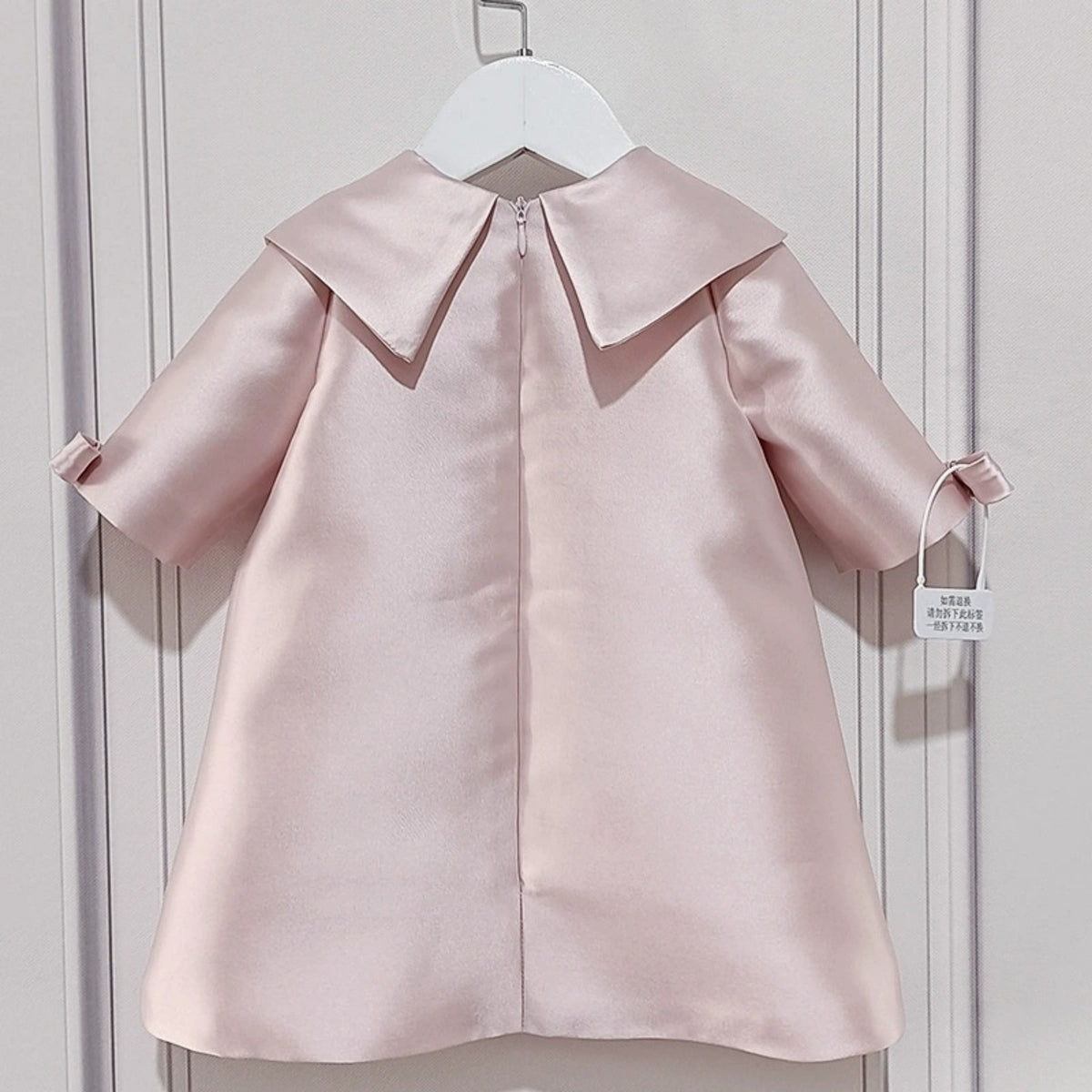 Elegant All-Season Girls' Party Dress, Ages 2-9 | Color: Pink | Image 3