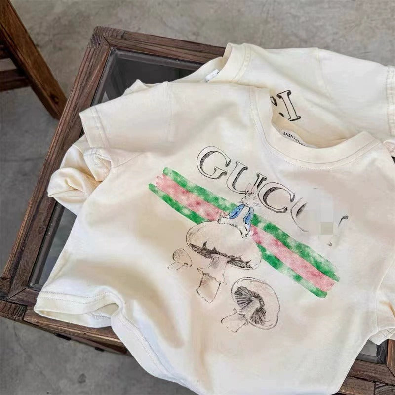 Modern Chic All-Season Minimalist Summer Unisex Kids' T-Shirt, Ages 2-11 | Color: Style 3 | Image 3