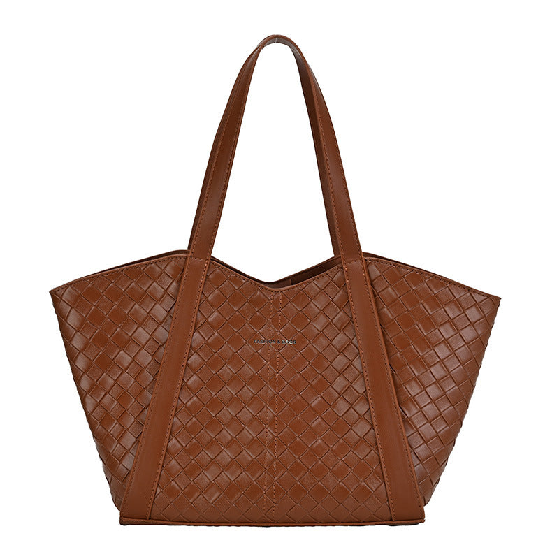 Modern Chic All-Season PU/Artificial Leather/Microfiber Leather Women's Shoulder Bags Tote Bags | Color: Brown | Image 2