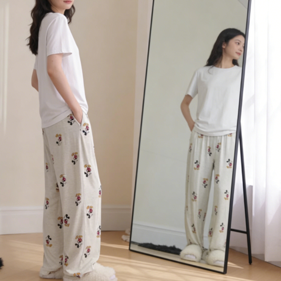 All-Season Sweet & Cute Summer 2 Pcs Women 's Short  Sleeve Sleep Set | Color: Style 2 | Image 2
