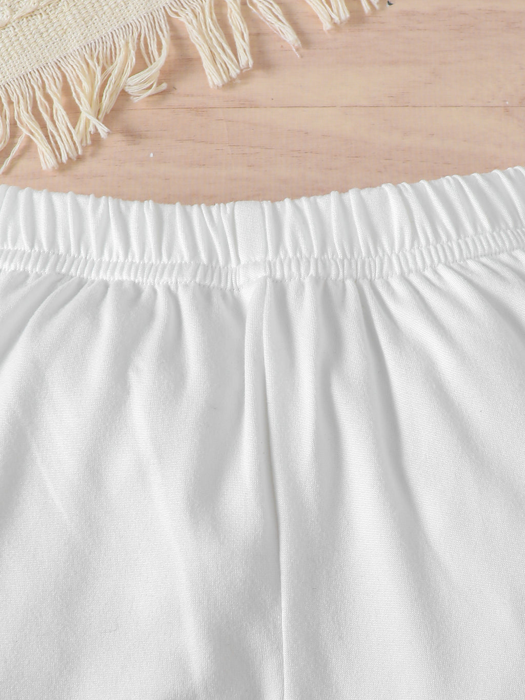 Minimalist Autumn 2-Piece Baby Girls' Pants Suit, Ages 1-24 Months | Color: White | Image 2