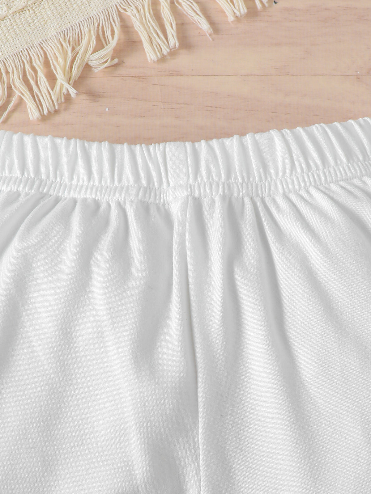 Minimalist Autumn 2-Piece Baby Girls' Pants Suit, Ages 1-24 Months | Color: White | Image 2