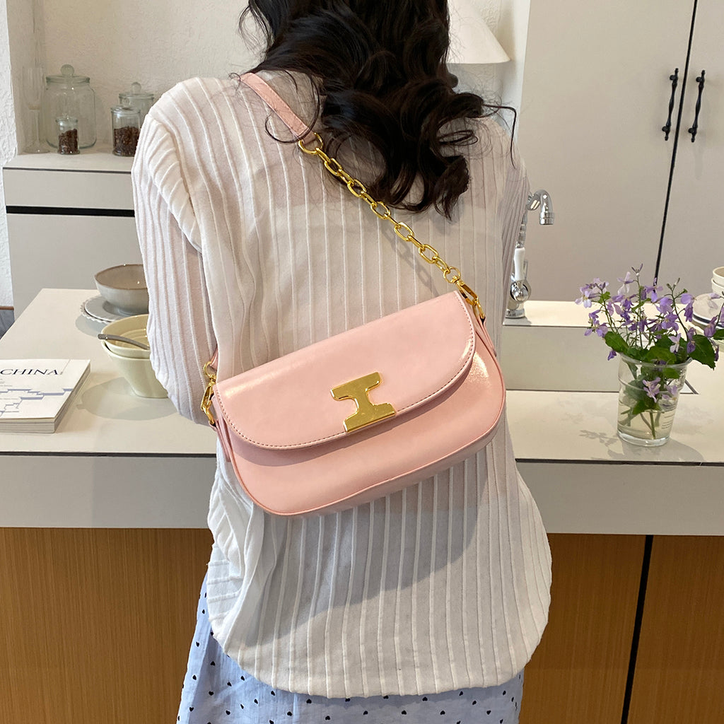 Modern Chic All-Season PU/Artificial Leather/Microfiber Leather Women's Shoulder Bags Other Bags | Color: Pink | Image 3