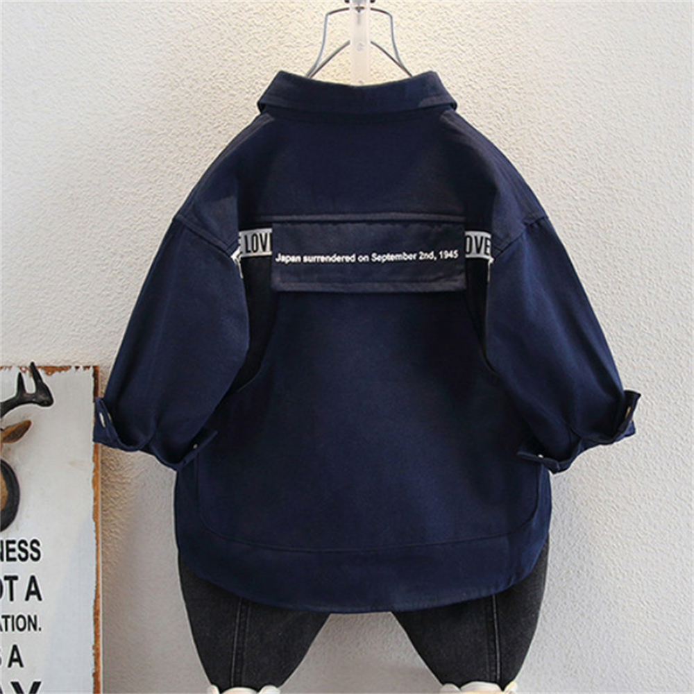 Modern Chic All-Season Trendy Spring Boys' Jacket, Ages 2-11 | Color: Navy | Image 2