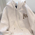 Casual Sporty Autumn Unisex Kids' Hoodie, Ages 4-14 | Color: Grey | Image 1