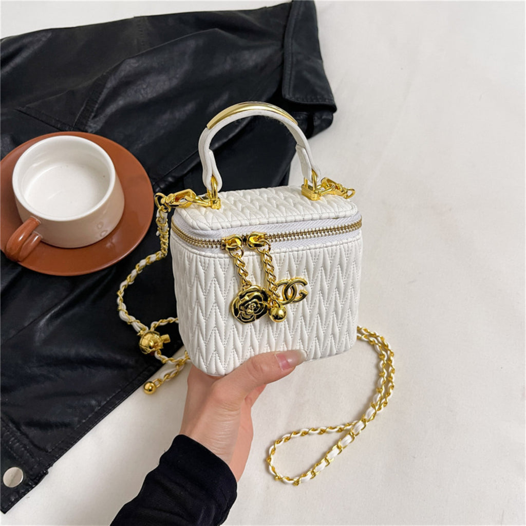 Modern Chic All-Season PU/Artificial Leather/Microfiber Leather Women's Handbags Box Bags | Color: White | Image 2