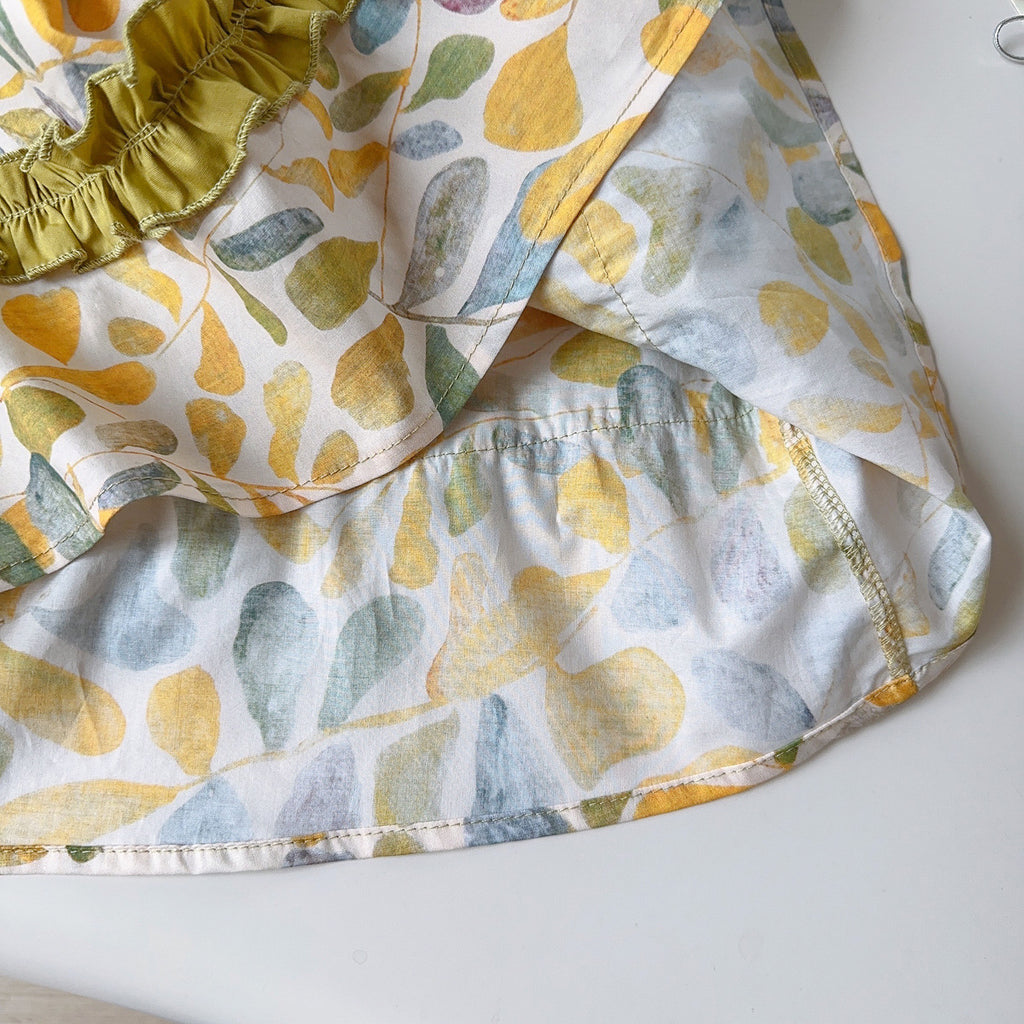 Sweet & Cute Summer 2-Piece Girls' A-Line Dress, Ages 2-9 | Color: Yellow | Image 3