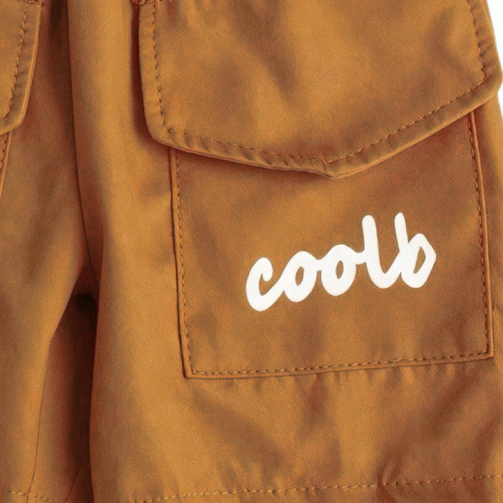 Casual Sporty Summer 2-Piece Boys' Pants Suit, Ages 2-14 | Color: Coffee | Image 3
