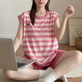 Sweet Feminine Summer 2 Pcs Women 's Sleeveless Sleep Set | Color: Style 1 | Image 1