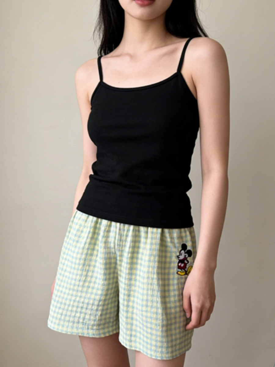 Sweet Feminine Summer 2 Pcs Women 's Sleeveless Sleep Set | Color: Style 1 | Image 1