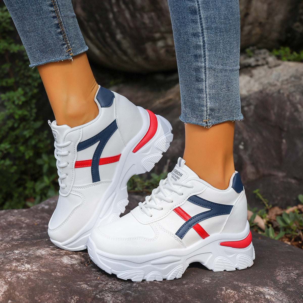 Modern Chic All-Season PU/Artificial Leather/Microfiber Leather Women's Casual Shoes | Color: Blue | Image 1