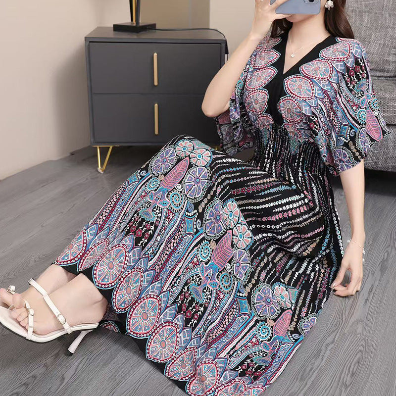 Modest Summer A-Line Dress | Color: Style 6 | Image 1