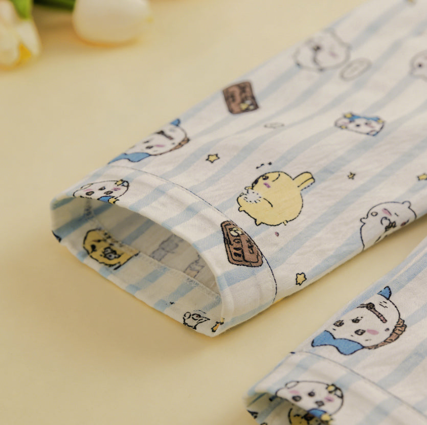 Modern Chic All-Season Minimalist Autumn 2-Piece Unisex Kids' Pajama Set, Ages 2-13 | Color: Style 1 | Image 3