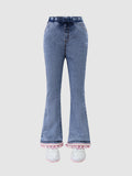 Sweet & Cute Autumn Girls' Jeans, Ages 3-11 | Color: Blue | Image 1