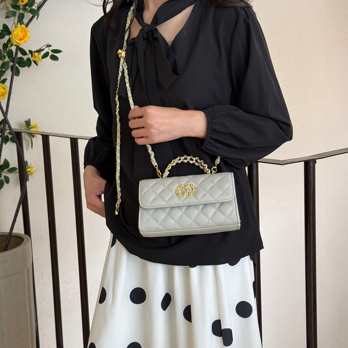 Modern Chic All-Season PU/Artificial Leather/Microfiber Leather Women's Crossbody Bags Other Bags | Color: Grey | Image 2