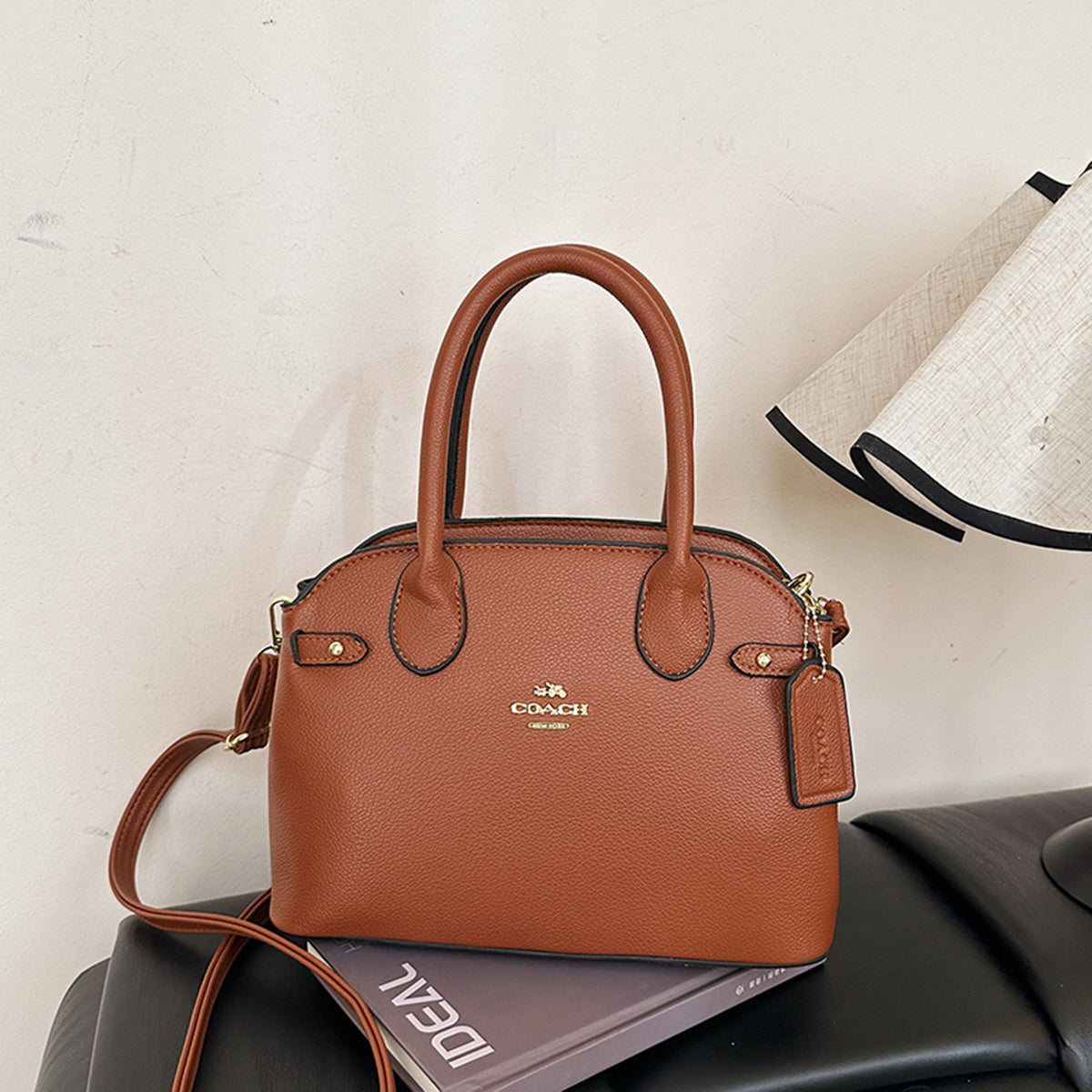 Modern Chic All-Season PU/Artificial Leather/Microfiber Leather Women's Handbags Other Bags | Color: Brown | Image 1