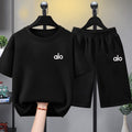 Modern Chic All-Season Minimalist Summer 2-Piece Girls' Pants Suit, Ages 4-14 | Color: Black | Image 1