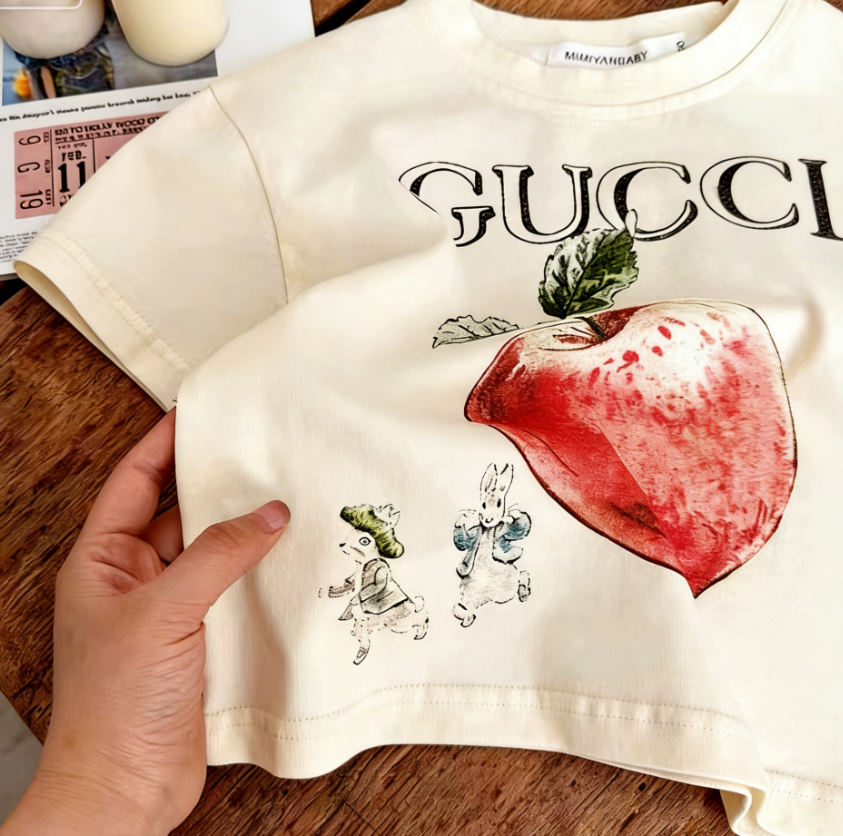 Modern Chic All-Season Minimalist Summer Unisex Kids' T-Shirt, Ages 2-11 | Color: Style 2 | Image 3