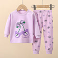 Minimalist Autumn 2-Piece Girls' Pajama Set, Ages 2-9 | Color: Style 2 | Image 1