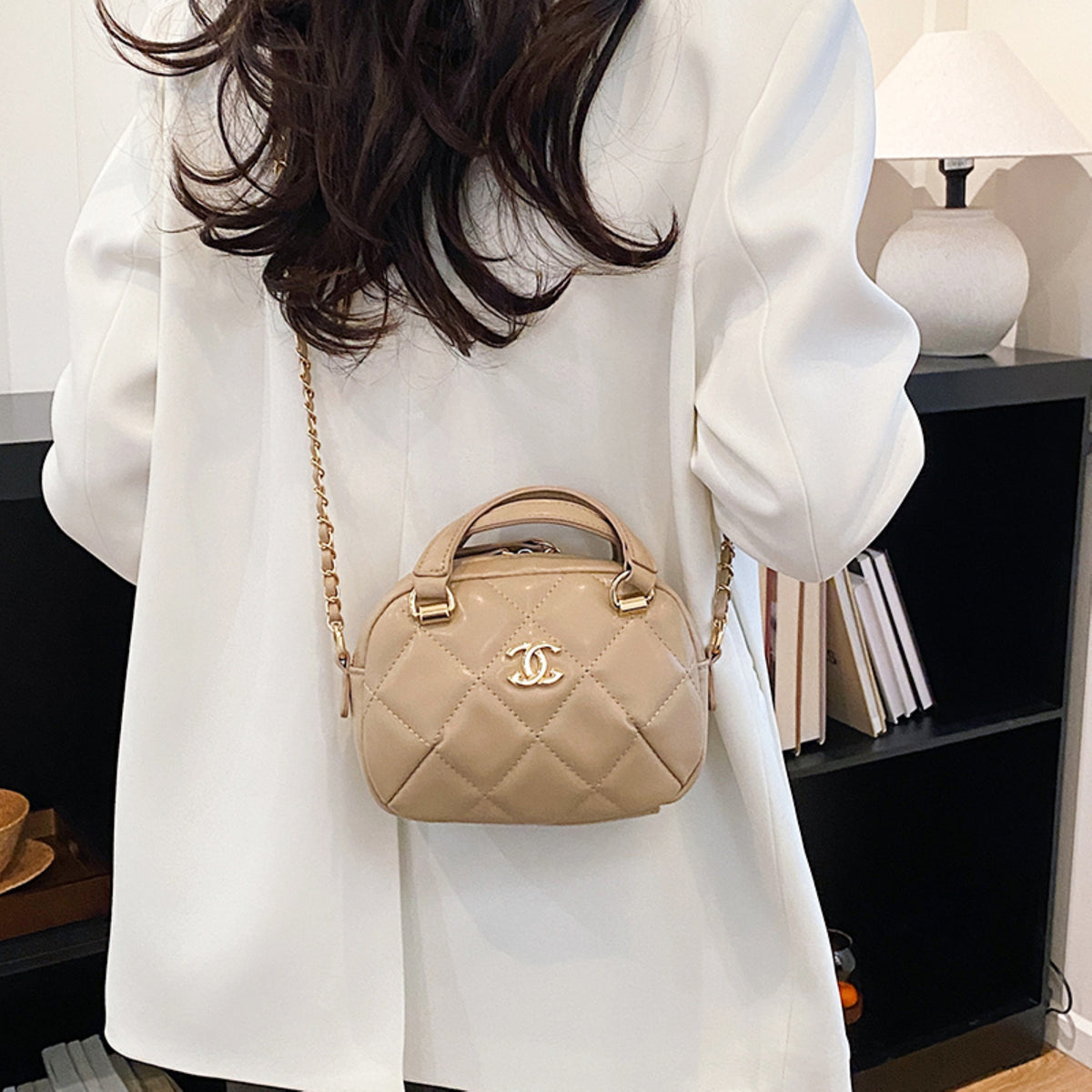 Modern Chic All-Season PU/Artificial Leather/Microfiber Leather Women's Handbags Other Bags | Color: Khaki | Image 2