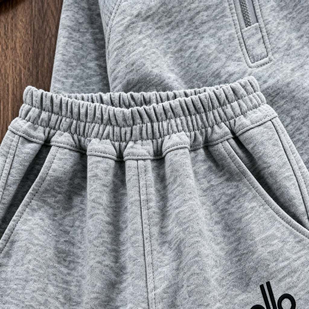 Modern Chic All-Season Casual Sporty Autumn 2-Piece Boys' Pants Suit, Ages 4-14 | Color: Grey | Image 2
