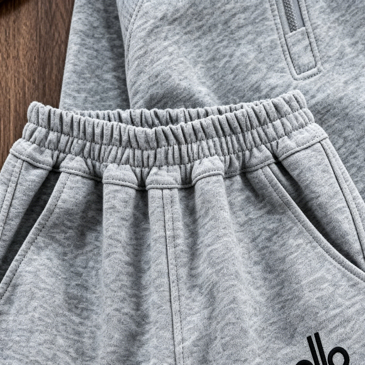 Modern Chic All-Season Casual Sporty Autumn 2-Piece Boys' Pants Suit, Ages 4-14 | Color: Grey | Image 2