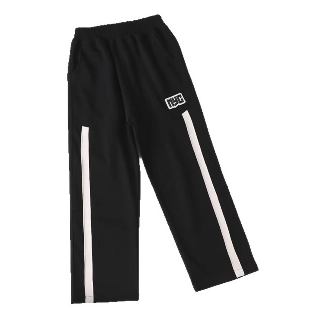Casual Sporty Autumn Unisex Kids' Loose Pants, Ages 4-14 | Color: Black | Image 2