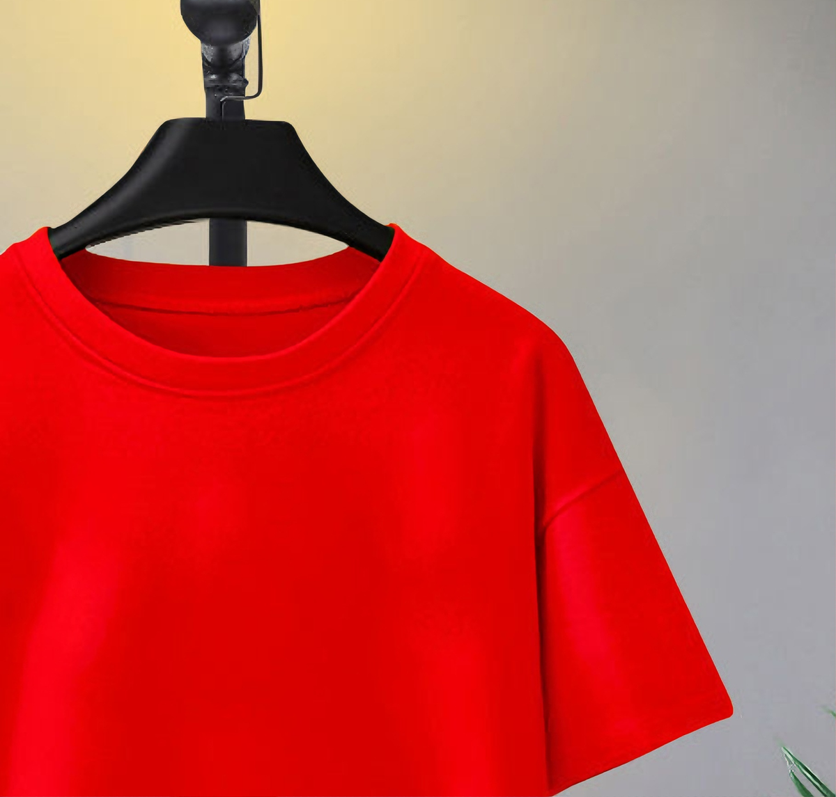 Minimalist Summer Unisex Kids' T-Shirt, Ages 3-14 | Color: Red | Image 3