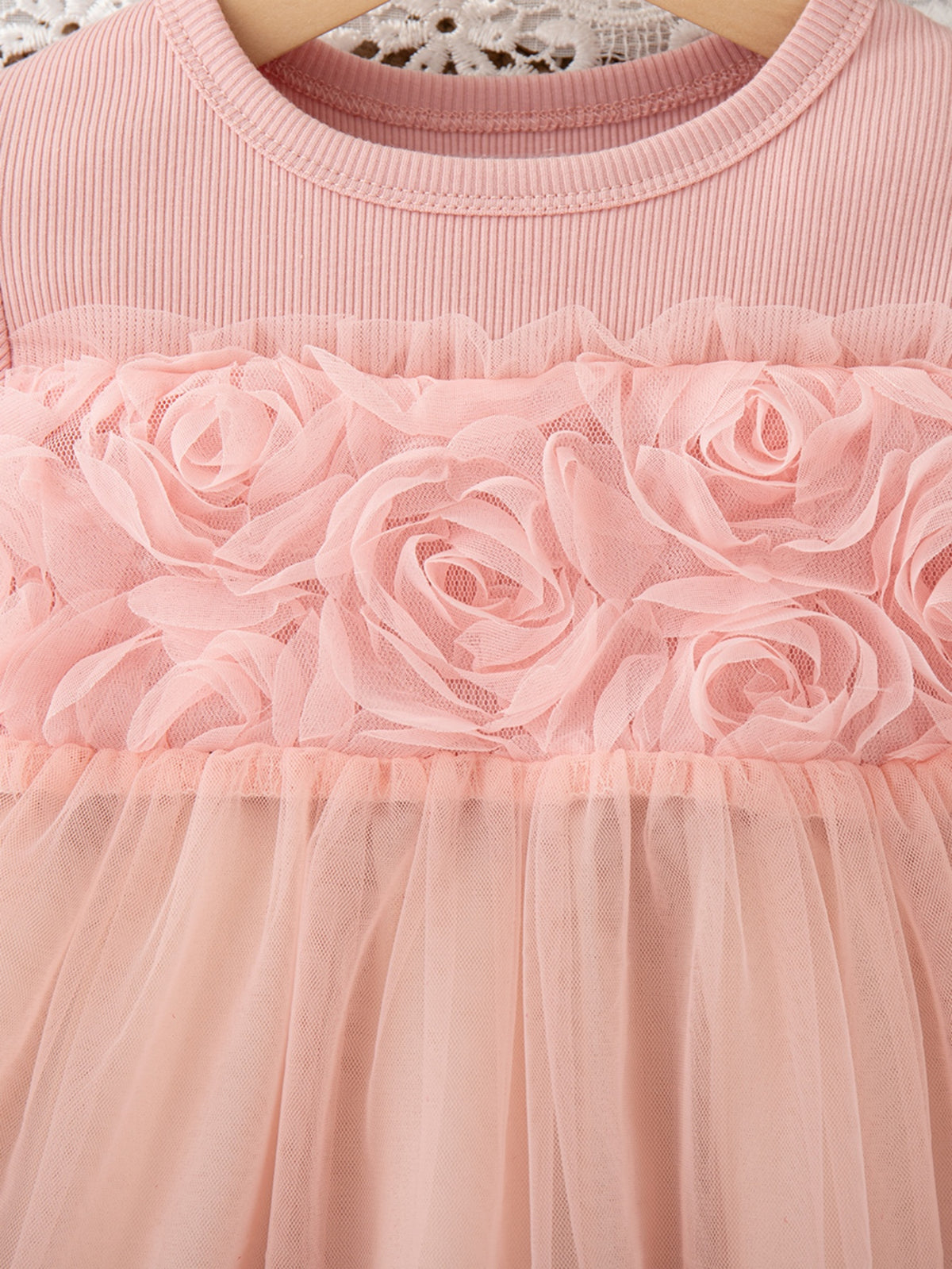 Sweet & Cute Spring Baby Girls' Dress, Ages 3-24 Months | Color: Pink | Image 3