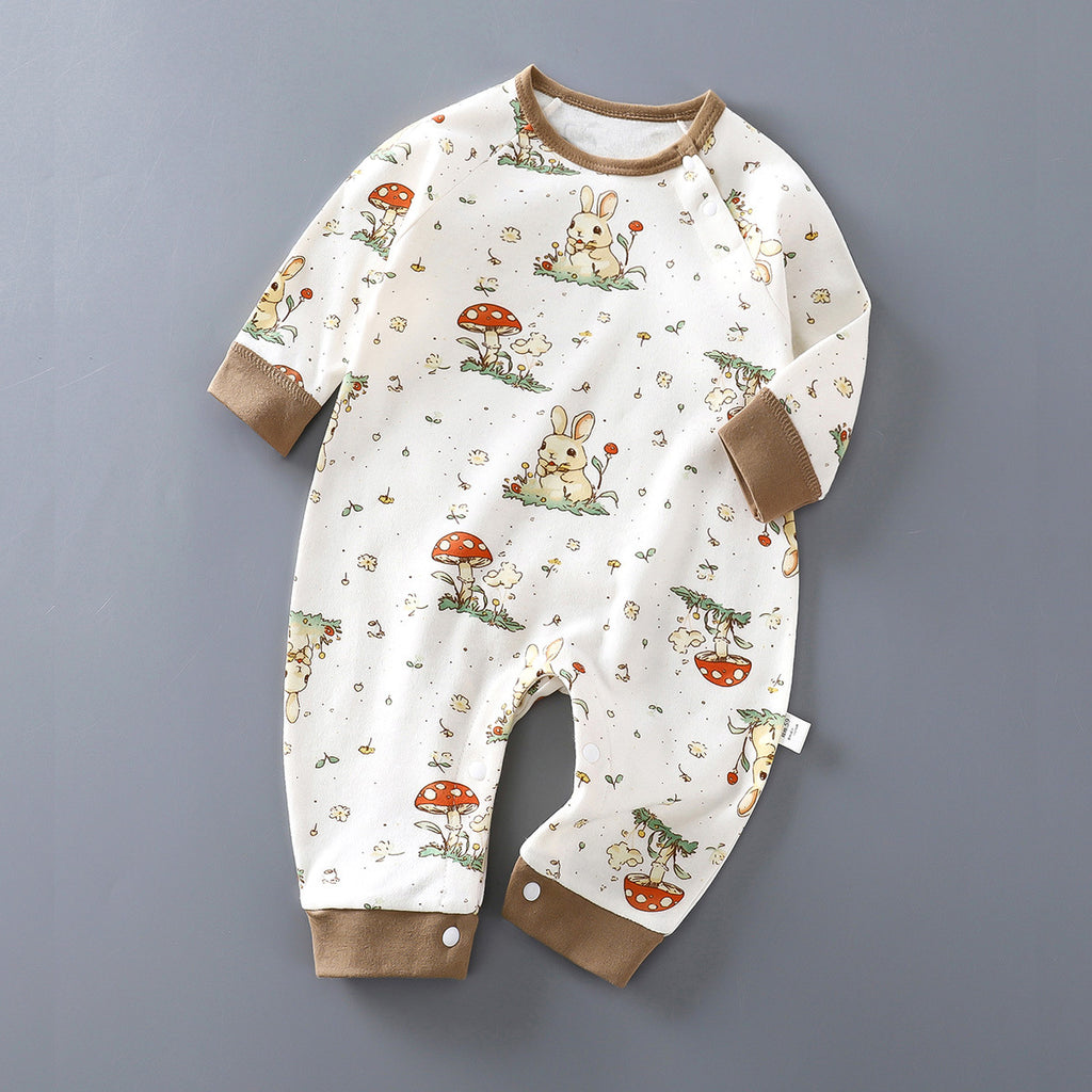 Minimalist Autumn Unisex Baby Jumpsuit, Ages 1-24 Months | Color: Style 2 | Image 1