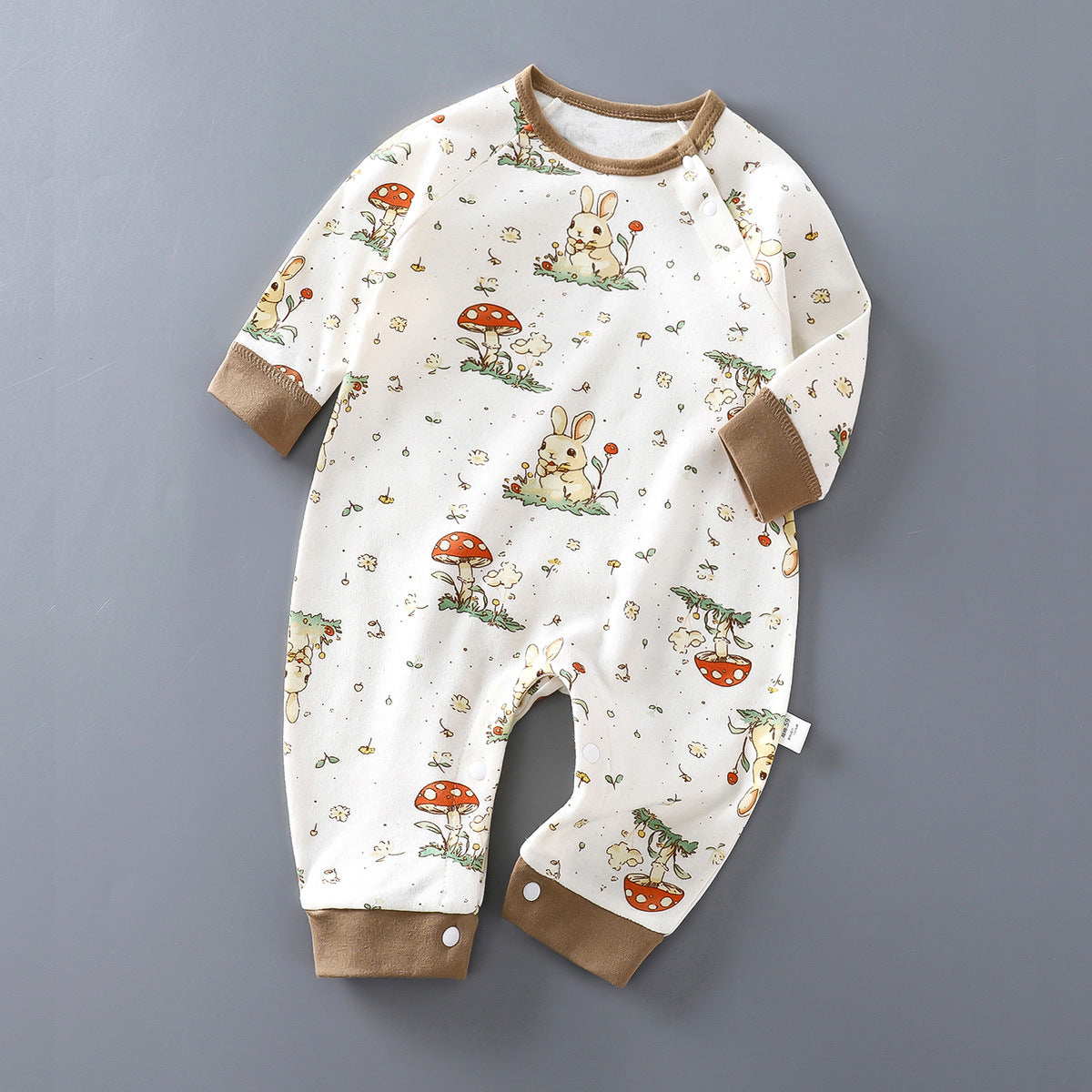 Minimalist Autumn Unisex Baby Jumpsuit, Ages 1-24 Months | Color: Style 2 | Image 1
