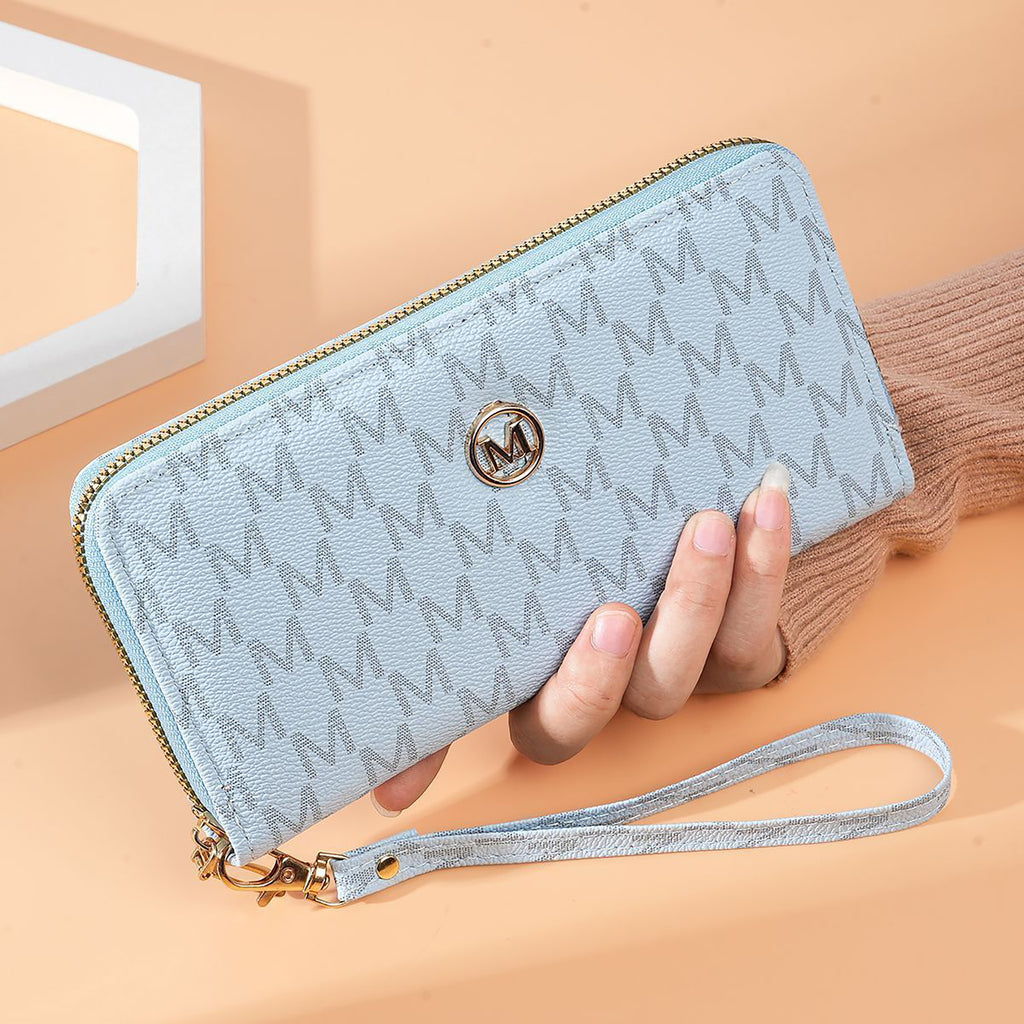 Modern Chic All-Season PU/Artificial Leather/Microfiber Leather, Faux Fur, Cloth / Textile Women's Functional Bags Purses/Wallet | Color: Blue | Image 2