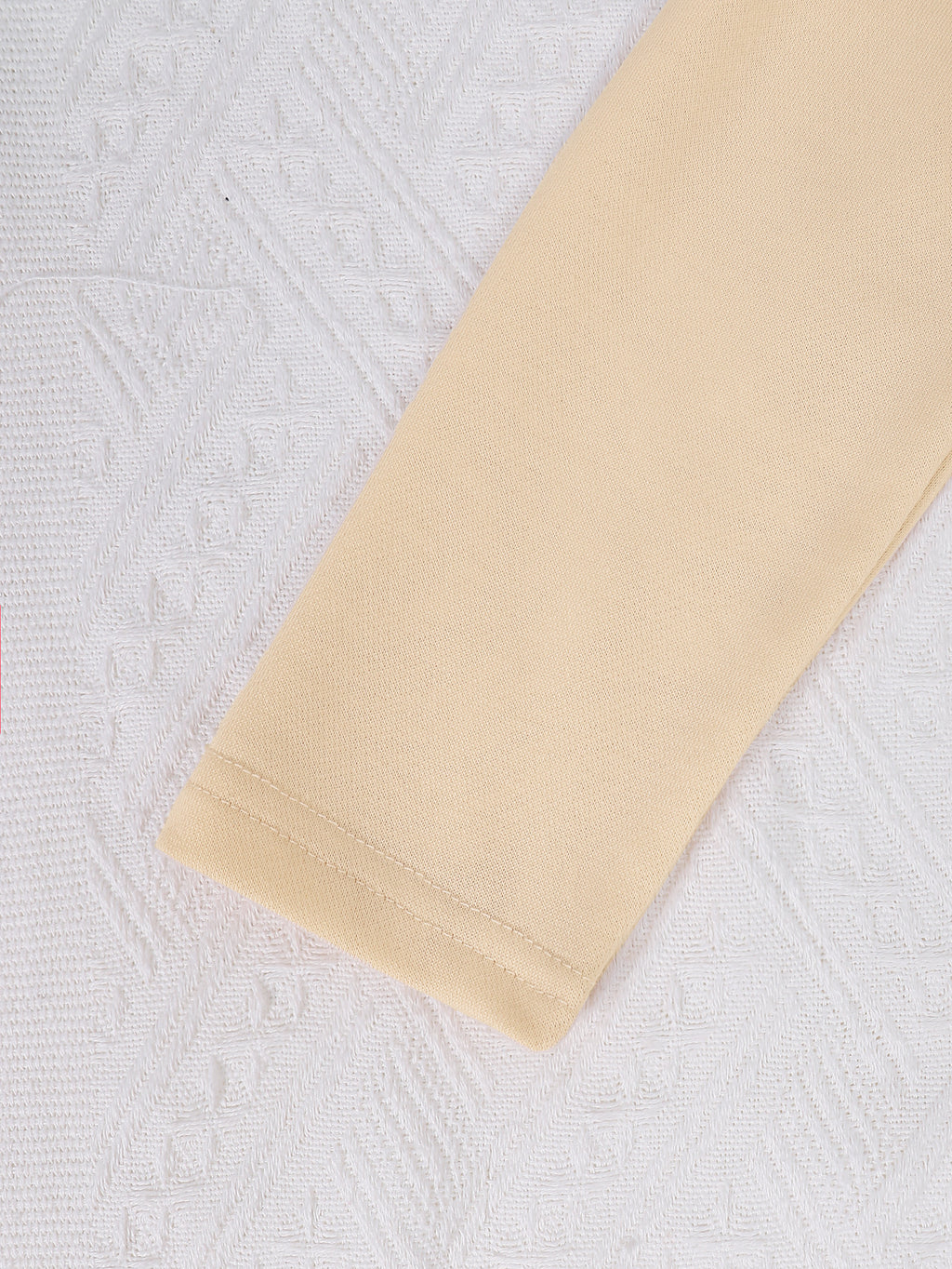 Minimalist Autumn 2-Piece Unisex Baby Pants Suit, Ages 1-24 Months | Color: Yellow | Image 3