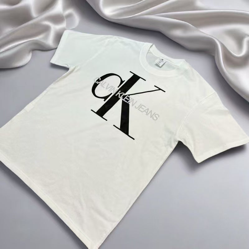 Modern Chic All-Season Minimalist Summer Boys' T-Shirt, Ages 2-13 | Color: White | Image 1