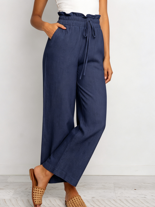 Minimalist All-Season Trousers | Color: Navy | Image 1