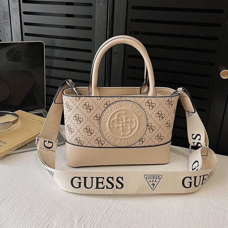Modern Chic All-Season PU/Artificial Leather/Microfiber Leather, Cloth / Textile Women's Crossbody Bags Other Bags | Color: Beige | Image 1