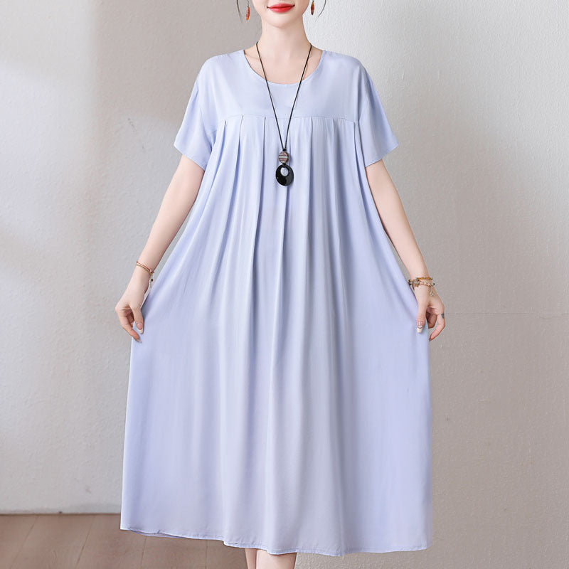 Casual Sporty Summer A-Line Dress | Color: Light Purple | Image 1