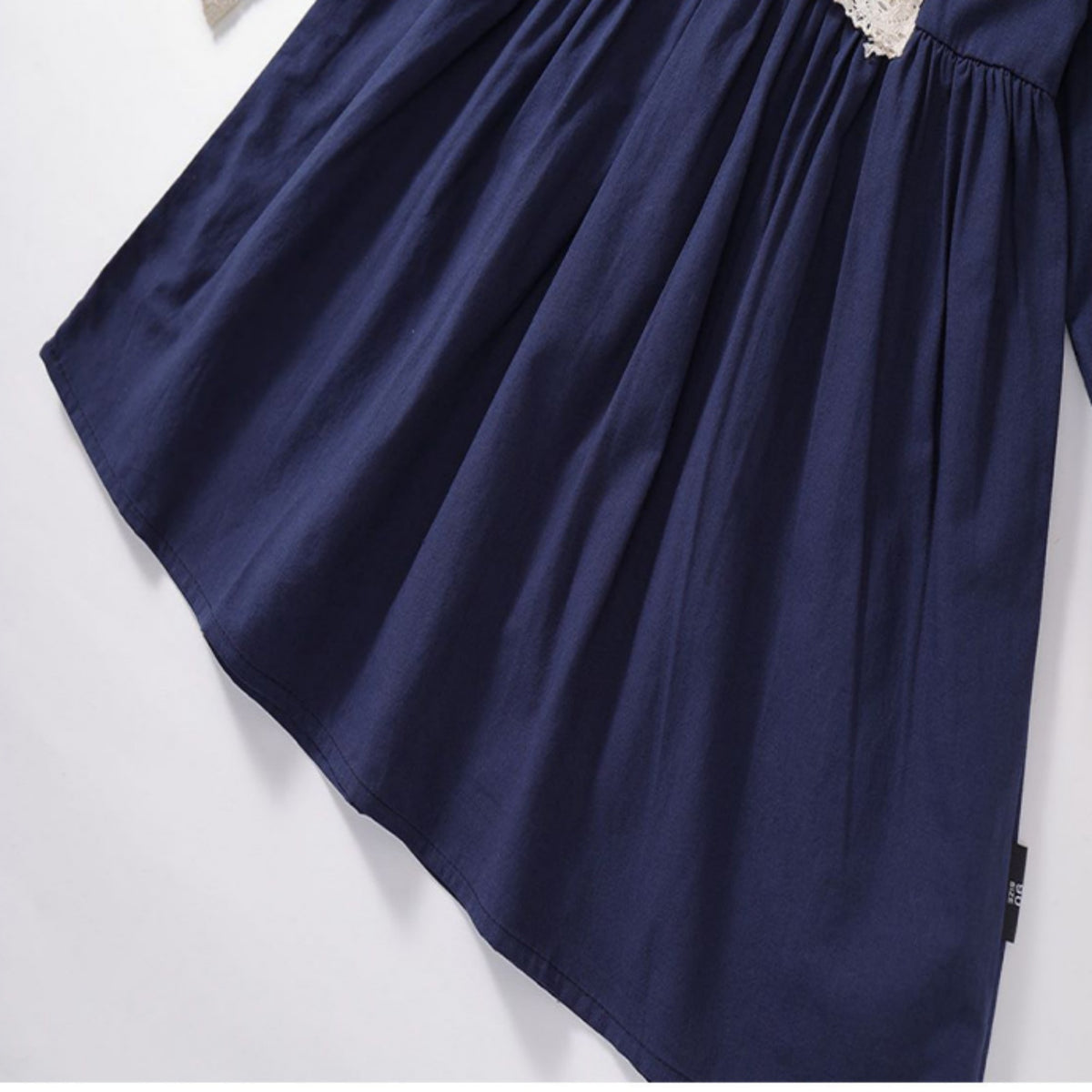 Sweet & Cute Autumn Girls' A-Line Dress, Ages 2-9 | Color: Navy | Image 2