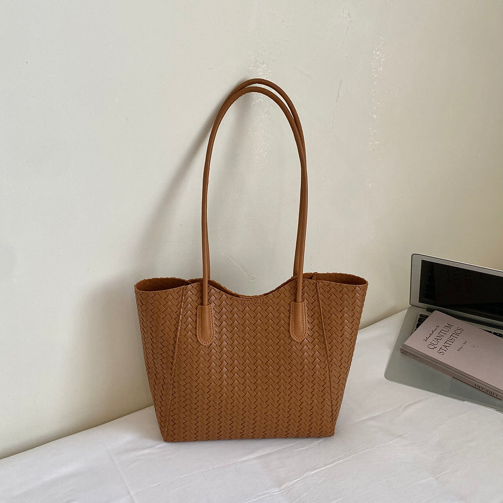 Trendy All-Season PU/Artificial Leather/Microfiber Leather Women's Handbags Tote Bags | Color: Brown | Image 3