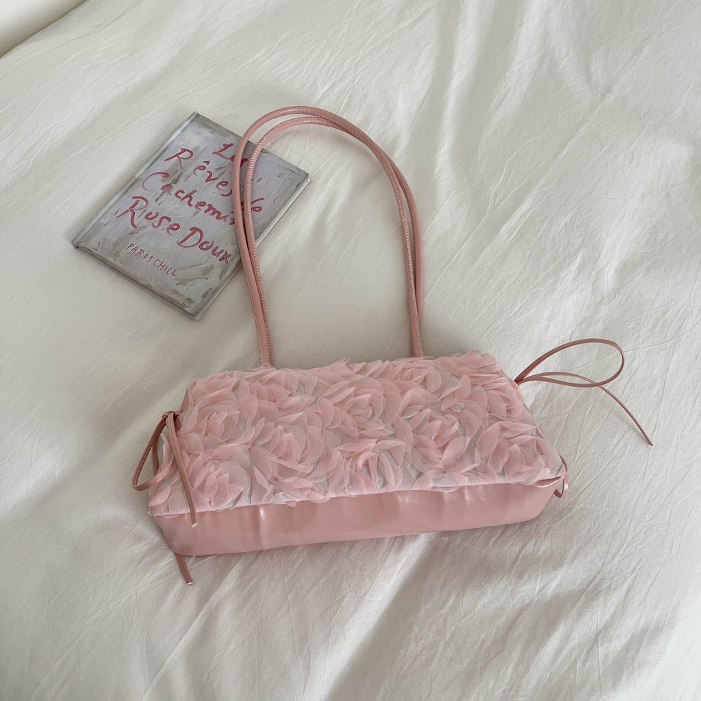 Modern Chic All-Season PU/Artificial Leather/Microfiber Leather Women's Shoulder Bags Underarm Bags | Color: Pink | Image 1