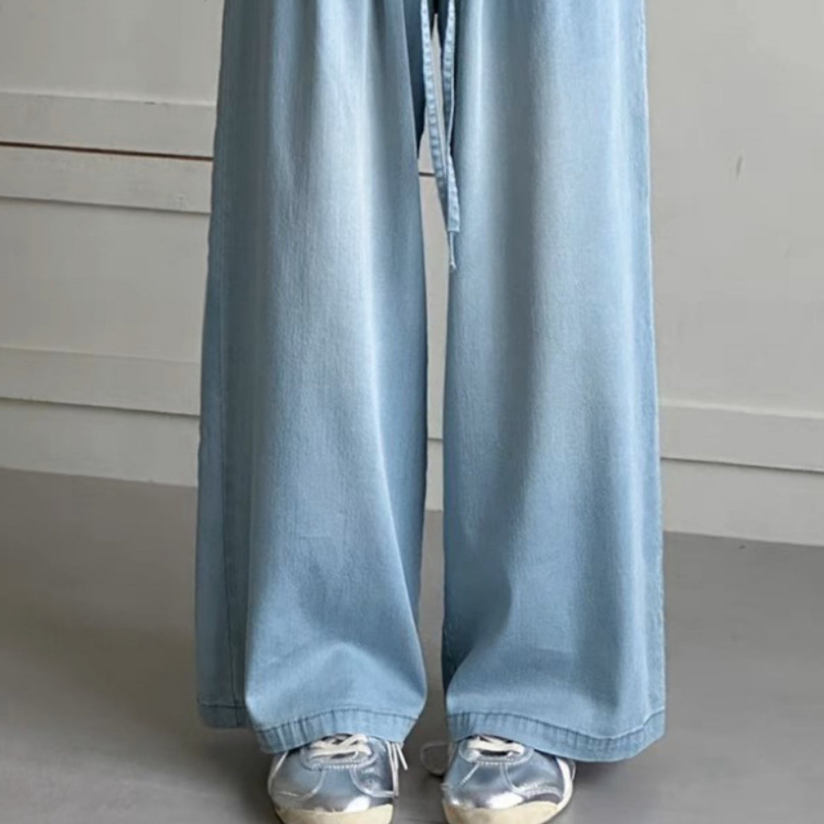 Modern Chic All-Season Casual Sporty Spring Girls' Jeans, Ages 4-14 | Color: Blue | Image 3