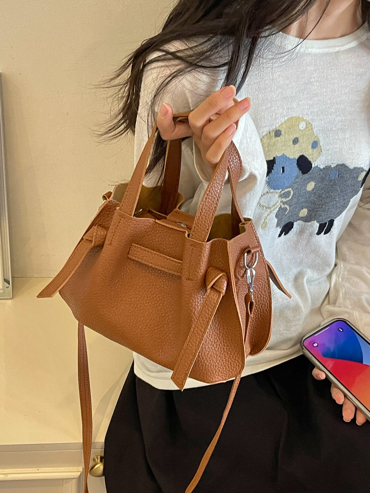 Modern Chic All-Season PU/Artificial Leather/Microfiber Leather Women's Shoulder Bags Other Bags | Color: Brown | Image 1