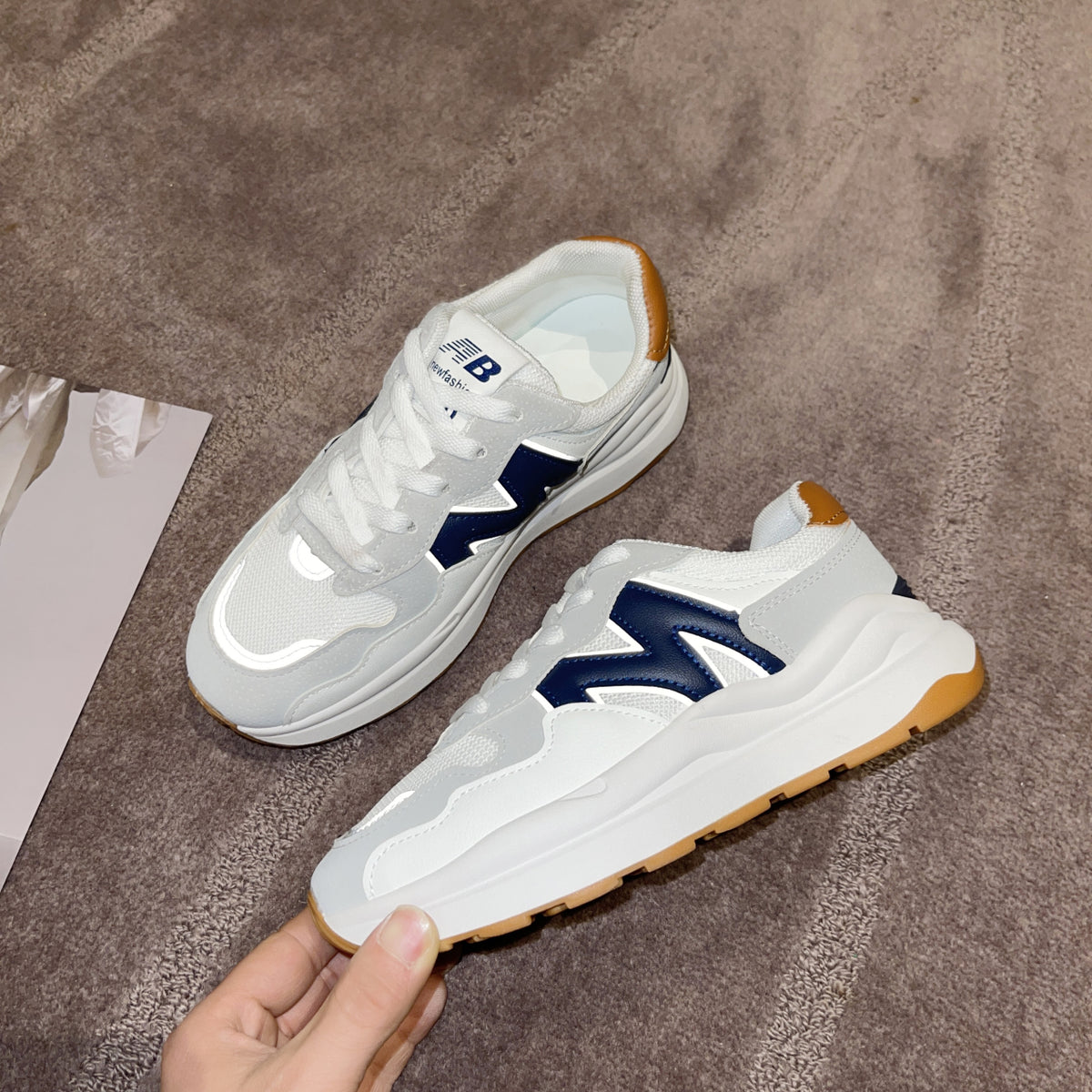 Modern Chic All-Season PU/Artificial Leather/Microfiber Leather, Net Women's Casual Shoes | Color: Blue | Image 1