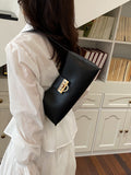Modern Chic All-Season PU/Artificial Leather/Microfiber Leather Women's Handbags Other Bags | Color: Black | Image 1