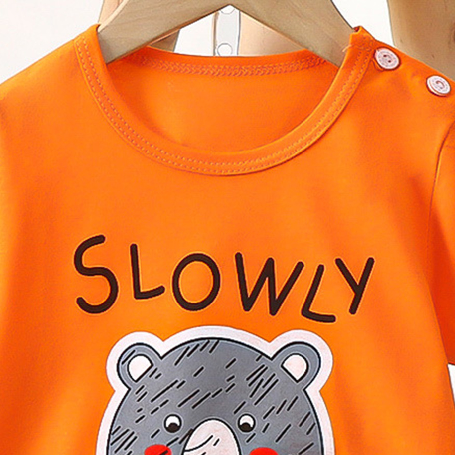 Minimalist Summer 2-Piece Unisex Kids' Pajama Set, Ages 2-7 | Color: Style 1 | Image 3