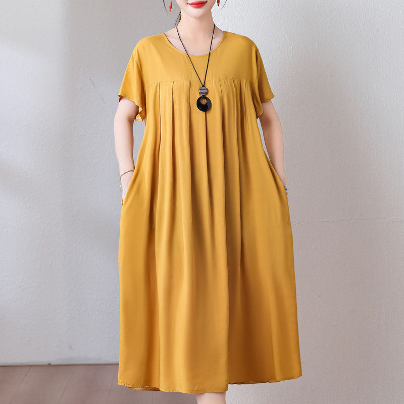 Casual Sporty Summer A-Line Dress | Color: Ginger | Image 1