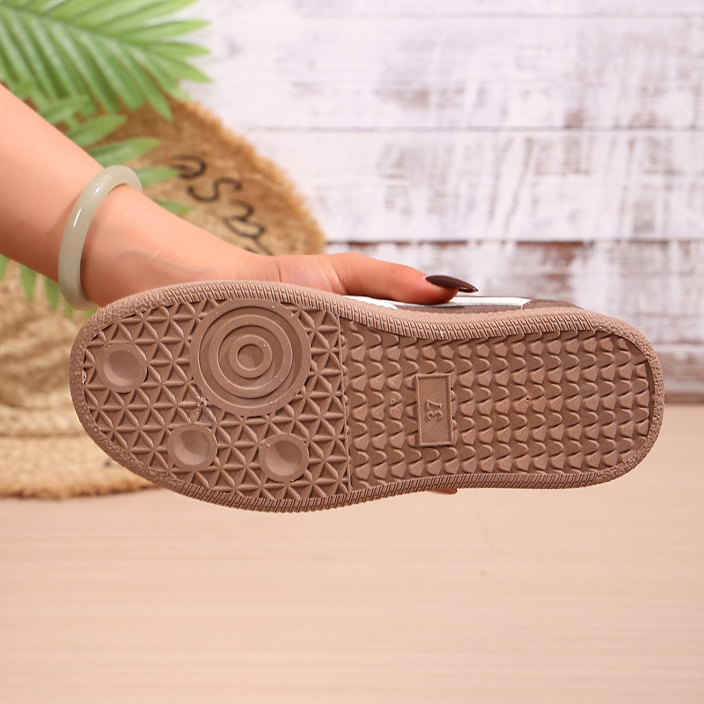 Modern Chic All-Season PU/Artificial Leather/Microfiber Leather Women's Skate Shoes | Color: Brown | Image 2