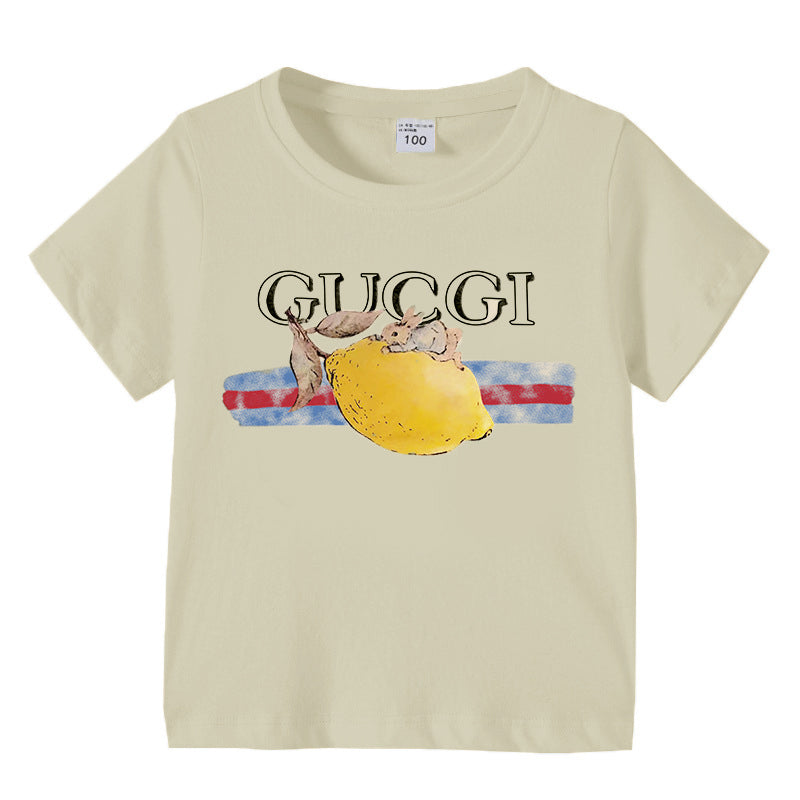 Modern Chic All-Season Minimalist Summer Unisex Kids' T-Shirt, Ages 2-11 | Color: Style 1 | Image 2