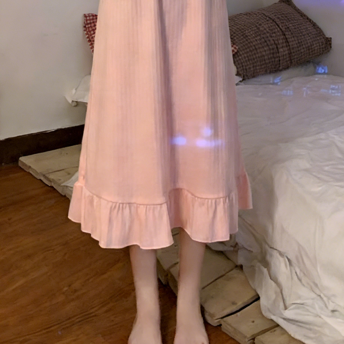 Elegant Summer Women 's Short  Sleeve Sleep Dress | Color: Style 3 | Image 2