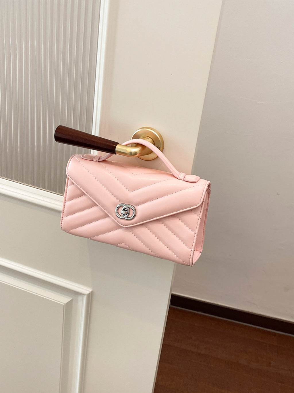 Modern Chic All-Season PU/Artificial Leather/Microfiber Leather Women's Crossbody Bags Other Bags | Color: Pink | Image 2